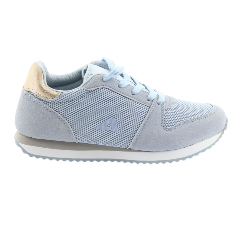 Blue American Club sports shoes yellow Blue American Club sports shoes yellow