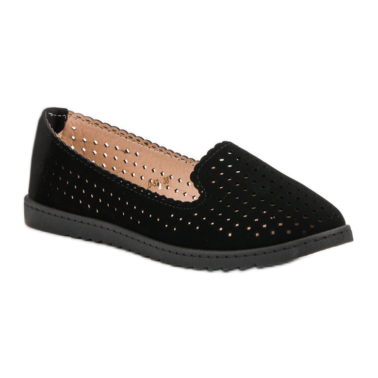 SHELOVET Openwork Lords black