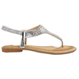 Encor Sandals With Crystals grey