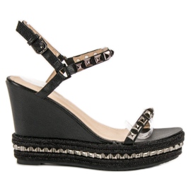 BIG DREAMS Rock Wedge Sandals black
