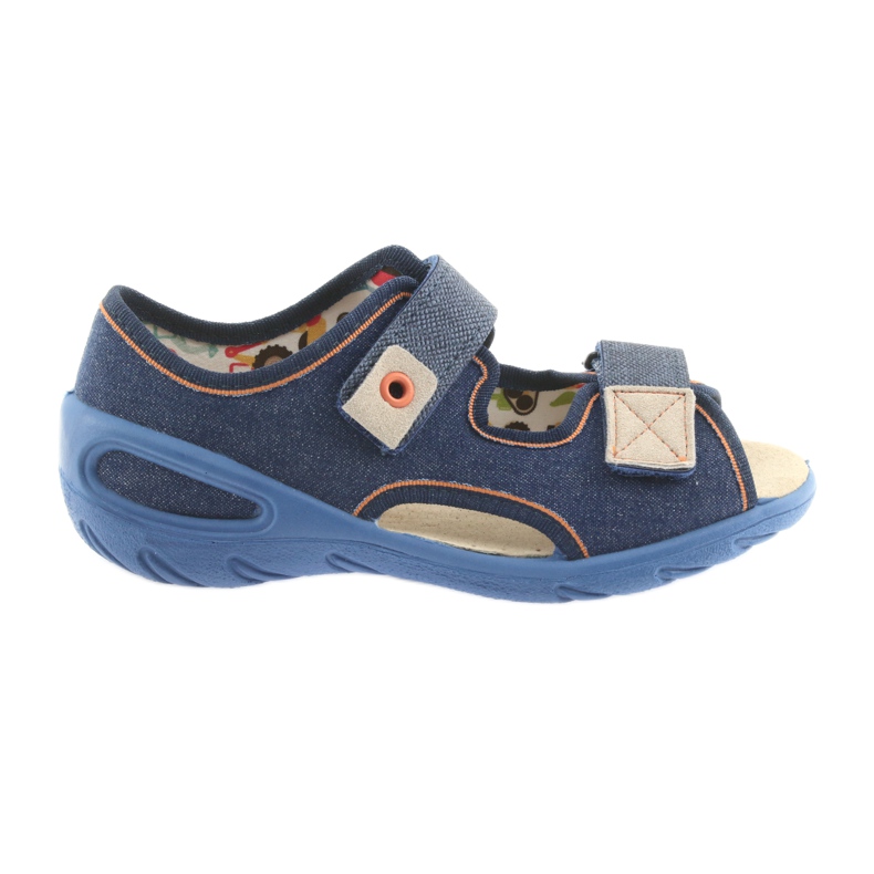 Befado children's shoes pu 065X126 brown navy blue Befado children's shoes pu 065X126 brown navy blue