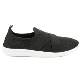 Ideal Shoes Slip-on Sports Shoes black