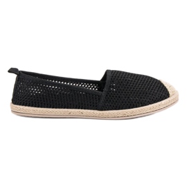 Seastar Black Textile Espadrilles