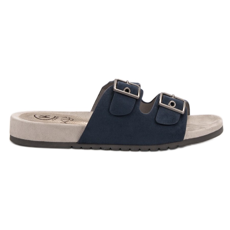 Kylie Classic Navy Blue Slippers
