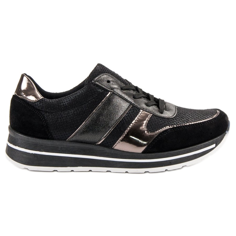 SHELOVET Lace-up Sports Shoes black