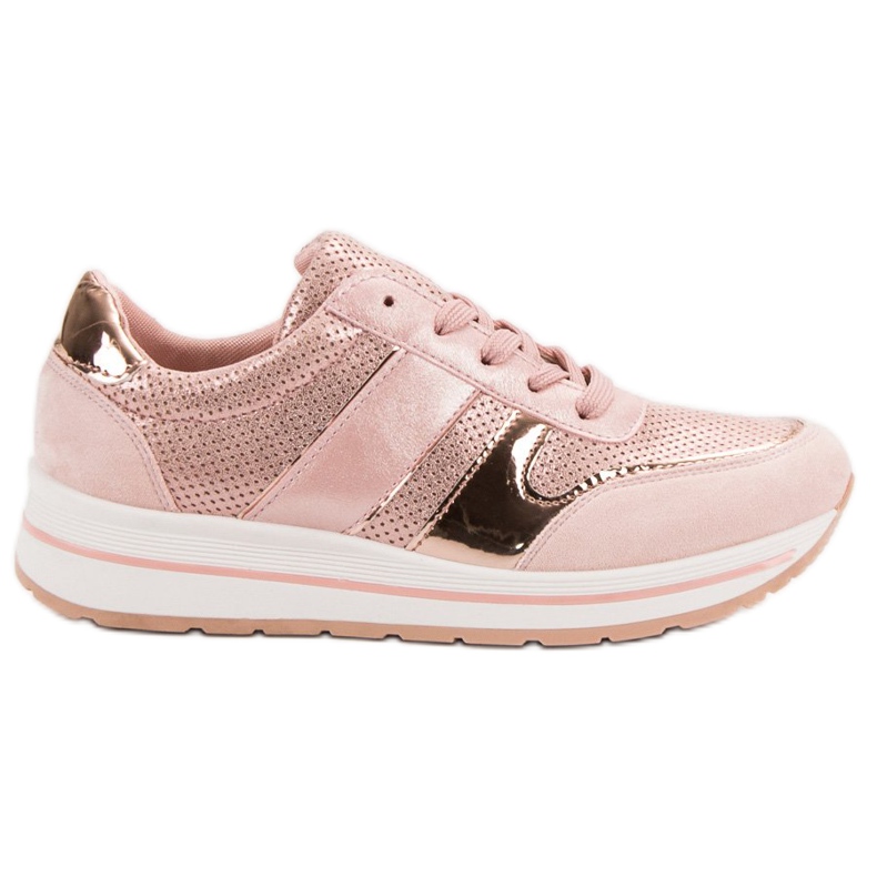 SHELOVET Lace-up Sports Shoes pink SHELOVET Lace-up Sports Shoes pink