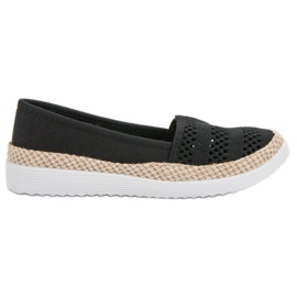 SHELOVET Textile Espadrilles black