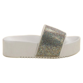 Marquiz Fashionable Slippers On The Platform white multicolored Marquiz Fashionable Slippers On The Platform white multicolored