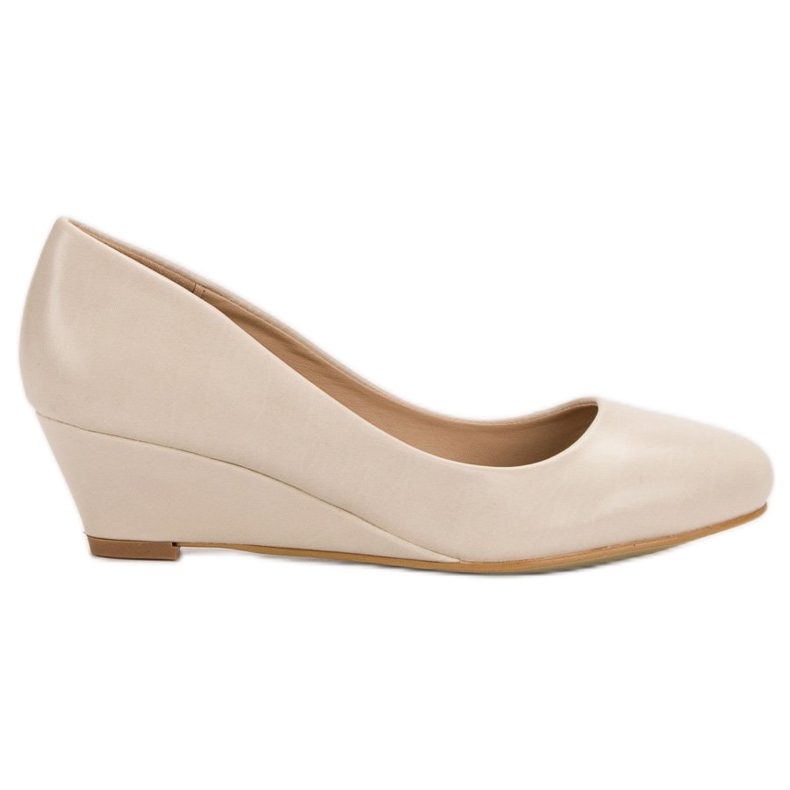 Small Swan Wedge Pumps brown