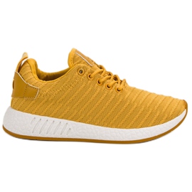 SHELOVET Fashionable Textile Footwear yellow SHELOVET Fashionable Textile Footwear yellow
