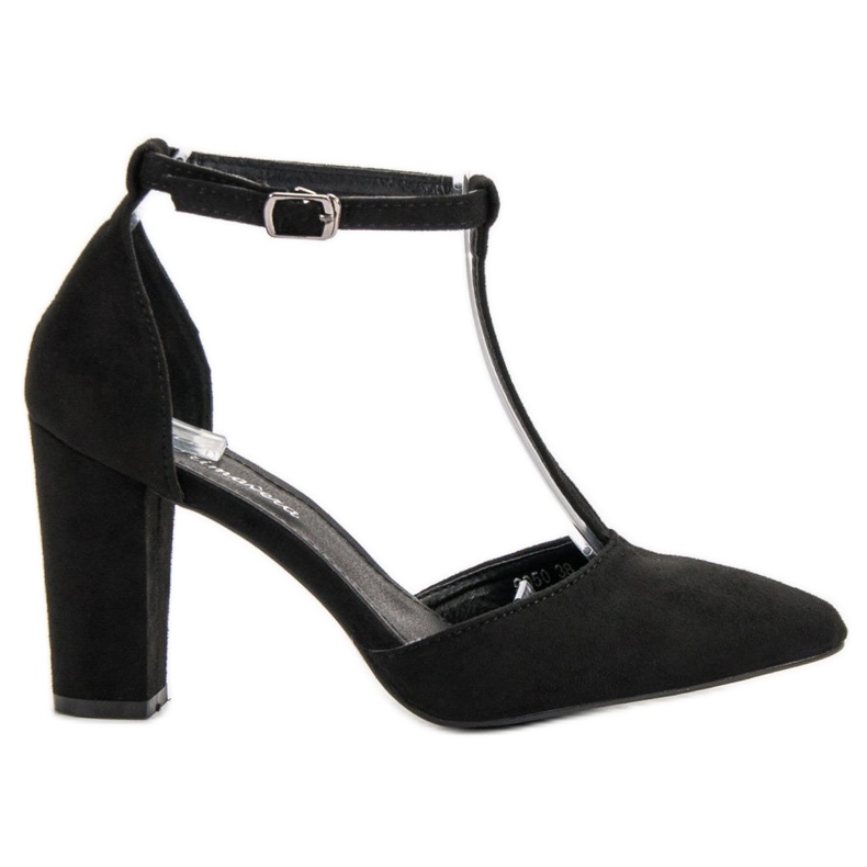 Primavera Black Pumps On A Pillar