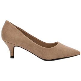 Nio Nio Low Beige Heels