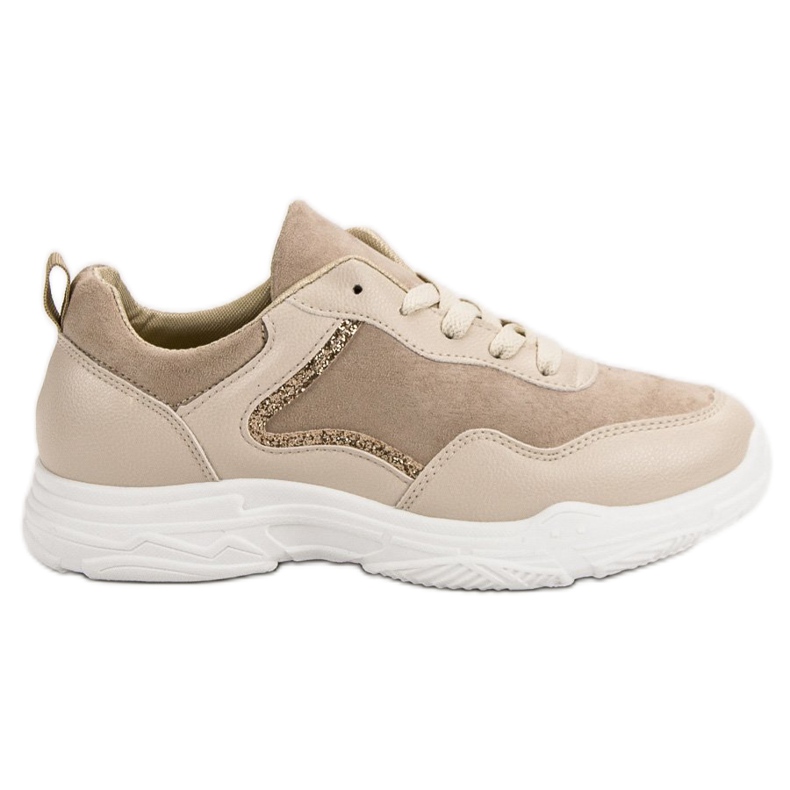 SHELOVET Fashionable Sneakers beige SHELOVET Fashionable Sneakers beige