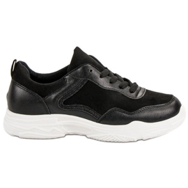 SHELOVET Fashionable Sneakers black SHELOVET Fashionable Sneakers black