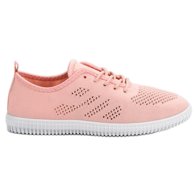 SHELOVET Textile Lace-up Footwear pink