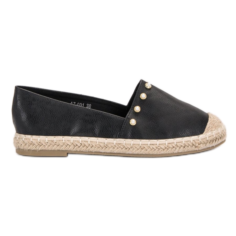 SHELOVET Black Espadrilles