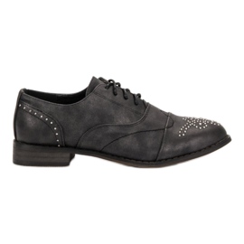 Primavera Brogues With Rhinestones grey Primavera Brogues With Rhinestones grey