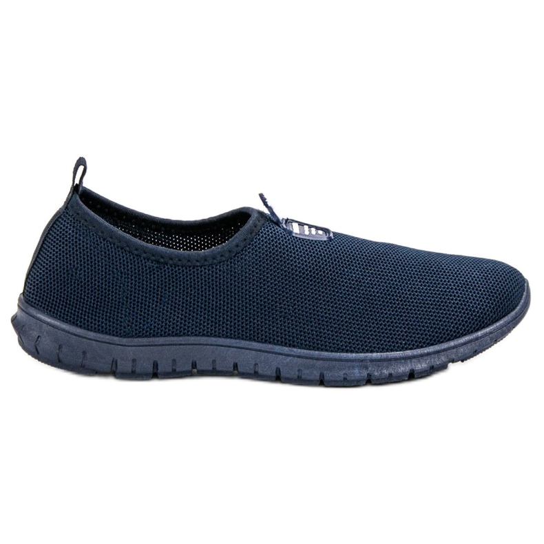 SHELOVET Navy blue slip-on sneakers