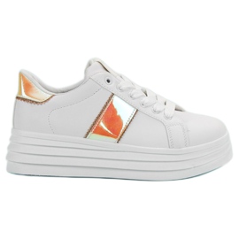 SHELOVET White Shoes On The Platform