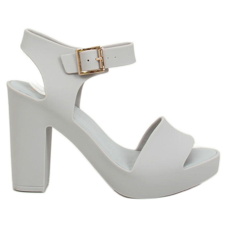 Sandals high heels Meliski Gray KM202 L.GRAY grey