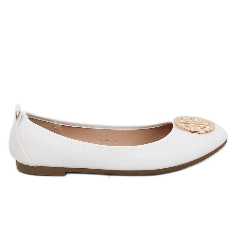 White women's ballerinas VS-660 White White women's ballerinas VS-660 White
