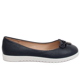 Women's navy blue ballerinas YSD-04 Navy