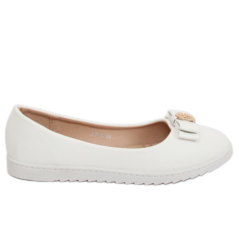 White women's ballerinas YSD-03 White