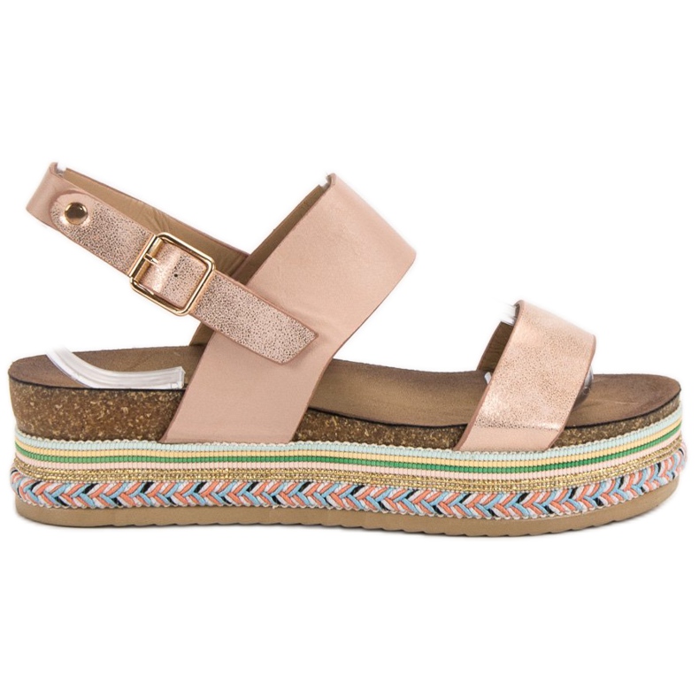Seastar Sandals On Paltform multicolored pink