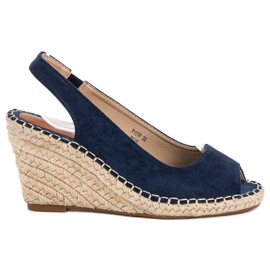 Seastar Wedge Sandals blue navy blue Seastar Wedge Sandals blue navy blue