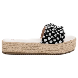 Seastar Dotted Slippers black