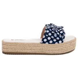 Seastar Dotted Slippers blue