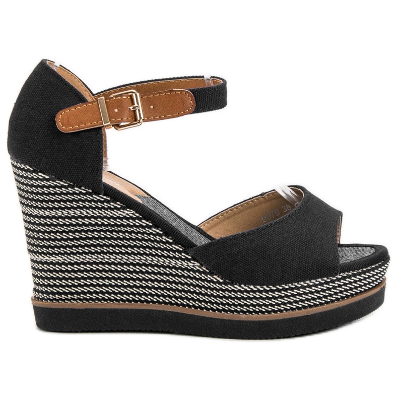Primavera Wedge Sandals black