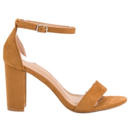 Anesia Paris Sexy Camel Sandals brown Anesia Paris Sexy Camel Sandals brown