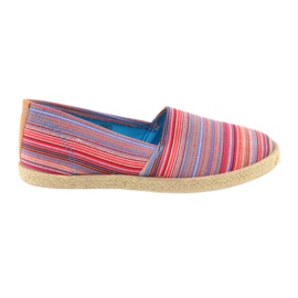 McKey 821 Espadrilles brown red blue pink