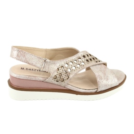 M.Daszyński Metallic pink sandals Daszyński 1838 grey M.Daszyński Metallic pink sandals Daszyński 1838 grey