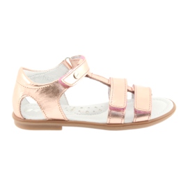Girls' sandals rose gold Bartek 56016 yellow pink Girls' sandals rose gold Bartek 56016 yellow pink