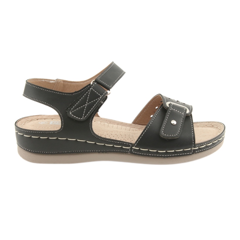 Black comfort women's sandals DK 25131