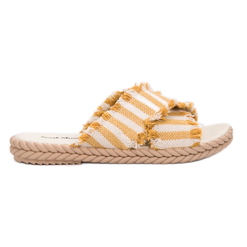 Seastar Striped Slippers yellow