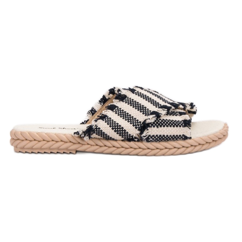 Seastar Striped Slippers black