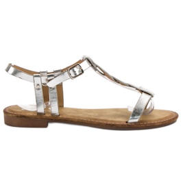 SHELOVET Silver Sandals grey SHELOVET Silver Sandals grey