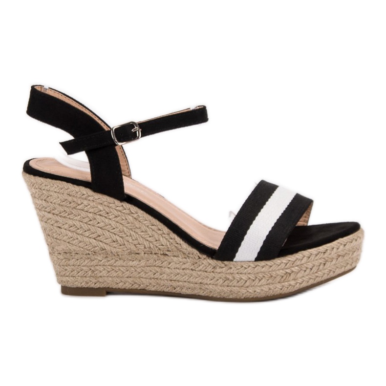 Primavera Casual Wedge Sandals black