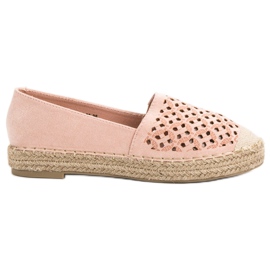 VICES Suede Espadrilles pink