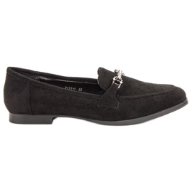 Balada Black suede loafers