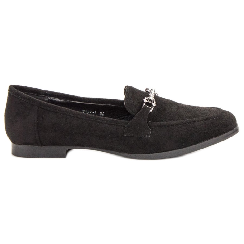 Balada Black suede loafers