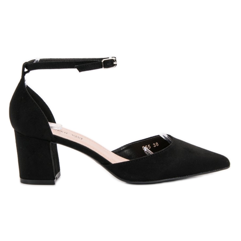 Queen Vivi Suede Pumps In Spitz black