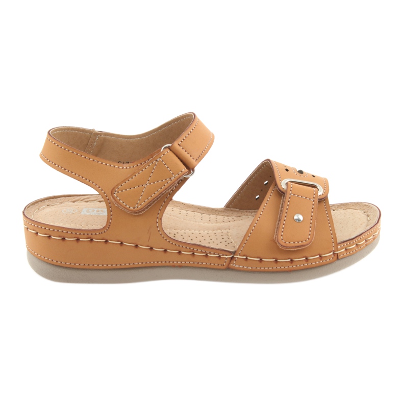 Women's comfort sandals DK 25131 camel brown