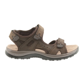 DK Brown sandals with Velcro and light EVA bottom