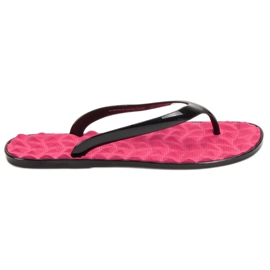 SHELOVET Rubber flip-flops pink