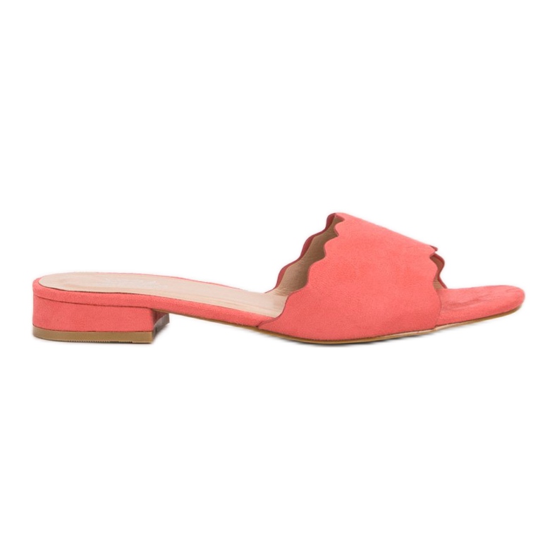 Small Swan Flip-flops on a flat heel red