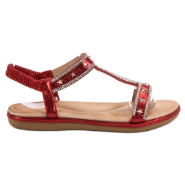 Renda Stylish Red Sandals Renda Stylish Red Sandals